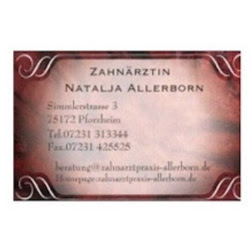 Logo des Unternehmens: Natalja Allerborn Zahnarzt