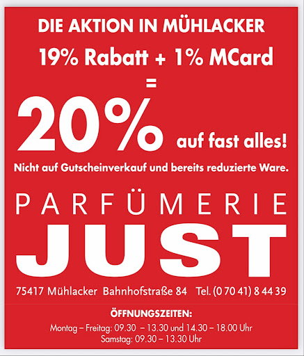 Logo des Unternehmens: Parfümerie JUST GmbH