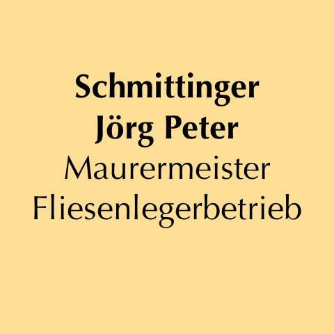 Jörg-Peter Schmittinger – Fliesenleger