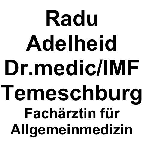 Logo des Unternehmens: Radu Adelheid Dr.medic/IMF Temeschburg Fachärztin für Allgemeinmedizin