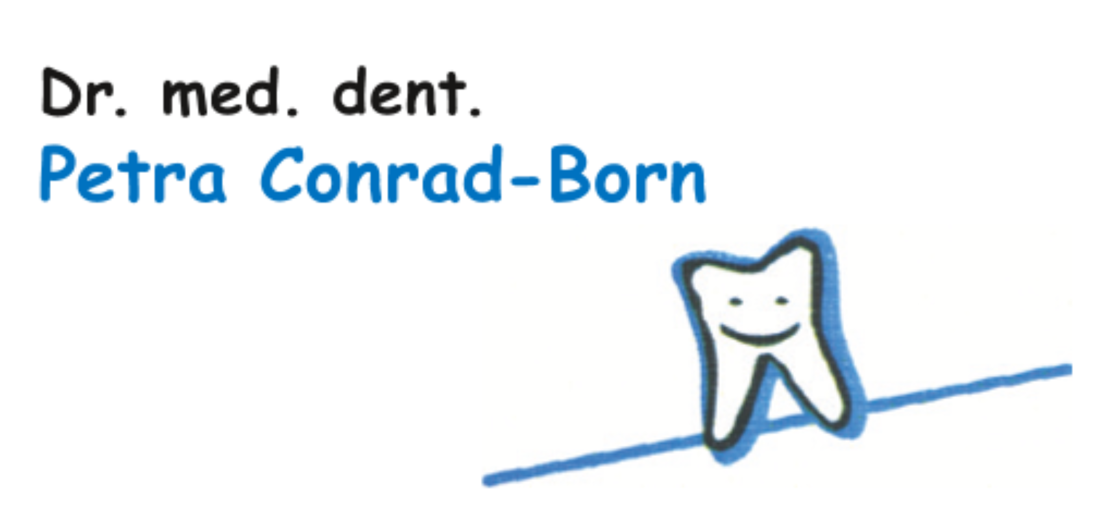 Logo des Unternehmens: Dr. med. dent. Conrad-Born Petra Zahnärztin