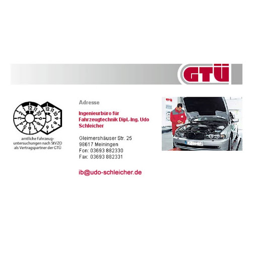 Logo des Unternehmens: Schleicher Udo GTÜ Kfz-Prüfstelle