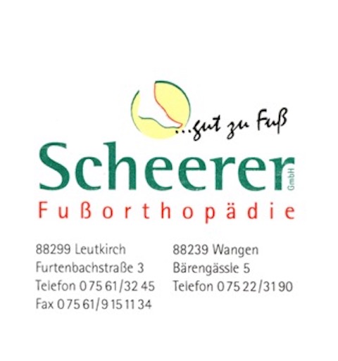 Logo des Unternehmens: Scheerer GmbH Orthopädie-Schuhtechnik