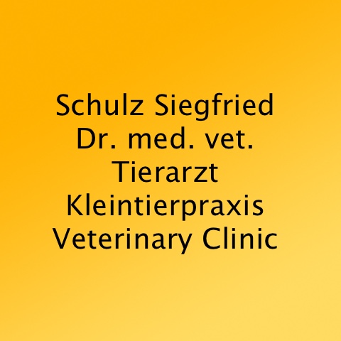 Logo des Unternehmens: Dr.med.vet. Siegfried Schulz
