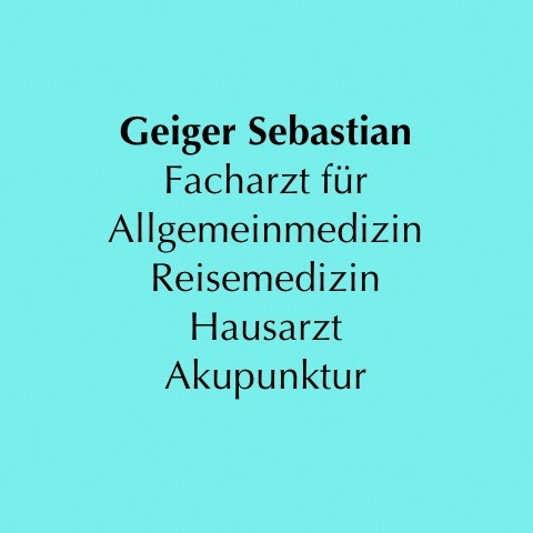 Logo des Unternehmens: Geiger Sebastian Facharzt für Allgemeinmedizin