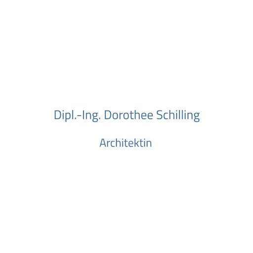 Logo des Unternehmens: Dipl. Ing. Dorothee Schilling Architektin
