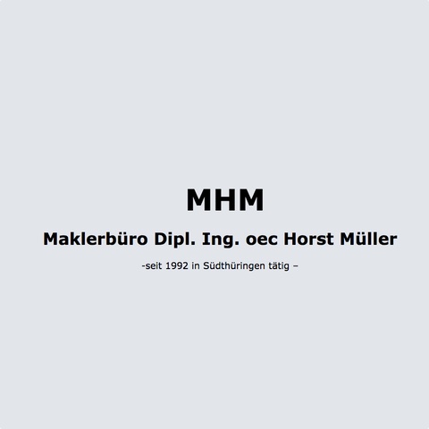 Logo des Unternehmens: Müller H. Maklerbüro